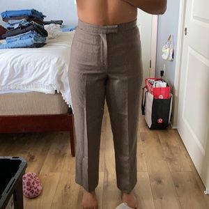 Brown Houndstooth Trousers